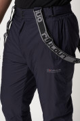 Купить Полукомбинезон брюки горнолыжные мужские темно-синего цвета 662123TS, фото 21