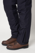 Купить Полукомбинезон брюки горнолыжные мужские темно-синего цвета 662123TS, фото 22