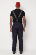 Купить Полукомбинезон брюки горнолыжные мужские темно-синего цвета 662123TS, фото 5