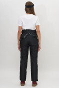 Купить Полукомбинезон брюки горнолыжные женские черного цвета 66215Ch, фото 18
