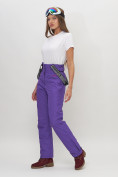 Купить Полукомбинезон брюки горнолыжные женские фиолетового цвета 66215F, фото 14