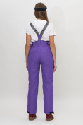 Купить Полукомбинезон брюки горнолыжные женские фиолетового цвета 66215F, фото 4