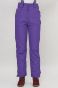 Купить Полукомбинезон брюки горнолыжные женские фиолетового цвета 66215F, фото 5