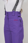 Купить Полукомбинезон брюки горнолыжные женские фиолетового цвета 66215F, фото 9