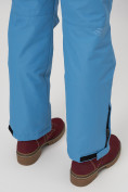 Купить Полукомбинезон брюки горнолыжные женские голубого цвета 66215Gl, фото 11