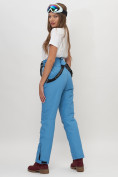 Купить Полукомбинезон брюки горнолыжные женские голубого цвета 66215Gl, фото 15