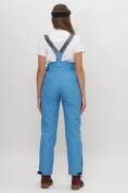 Купить Полукомбинезон брюки горнолыжные женские голубого цвета 66215Gl, фото 4