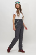 Купить Полукомбинезон брюки горнолыжные женские темно-серого цвета 66215TC, фото 16
