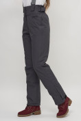 Купить Полукомбинезон брюки горнолыжные женские темно-серого цвета 66215TC, фото 7