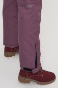 Купить Полукомбинезон брюки горнолыжные женские темно-фиолетового цвета 66215TF, фото 15