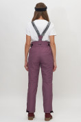 Купить Полукомбинезон брюки горнолыжные женские темно-фиолетового цвета 66215TF, фото 4