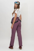 Купить Полукомбинезон брюки горнолыжные женские темно-фиолетового цвета 66215TF, фото 8