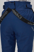 Купить Полукомбинезон брюки горнолыжные женские темно-синего цвета 66215TS, фото 13