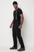 Купить Полукомбинезон брюки горнолыжные мужские черного цвета 6621Ch, фото 2