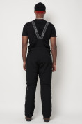 Купить Полукомбинезон брюки горнолыжные мужские черного цвета 6621Ch, фото 3