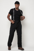 Купить Полукомбинезон брюки горнолыжные мужские черного цвета 6621Ch, фото 5