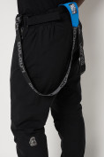 Купить Полукомбинезон брюки горнолыжные мужские черного цвета 6621Ch, фото 14