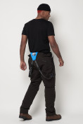 Купить Полукомбинезон брюки горнолыжные мужские темно-серого цвета 6621TC, фото 13