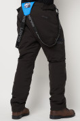 Купить Полукомбинезон брюки горнолыжные мужские темно-серого цвета 6621TC, фото 18