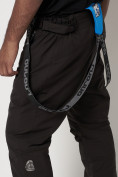 Купить Полукомбинезон брюки горнолыжные мужские темно-серого цвета 6621TC, фото 21