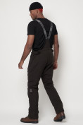 Купить Полукомбинезон брюки горнолыжные мужские темно-серого цвета 6621TC, фото 5