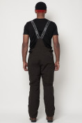 Купить Полукомбинезон брюки горнолыжные мужские темно-серого цвета 6621TC, фото 6