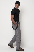 Купить Полукомбинезон брюки горнолыжные мужские серого цвета 66357Sr, фото 9