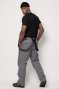Купить Полукомбинезон брюки горнолыжные мужские серого цвета 66357Sr, фото 10