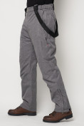 Купить Полукомбинезон брюки горнолыжные мужские серого цвета 66357Sr, фото 12