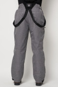 Купить Полукомбинезон брюки горнолыжные мужские серого цвета 66357Sr, фото 14