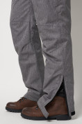 Купить Полукомбинезон брюки горнолыжные мужские серого цвета 66357Sr, фото 17