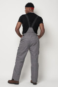 Купить Полукомбинезон брюки горнолыжные мужские серого цвета 66357Sr, фото 5