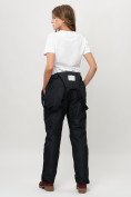Купить Полукомбинезон брюки горнолыжные женские big size черного цвета 66413Ch, фото 15