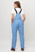 Купить Полукомбинезон брюки горнолыжные женские big size голубого цвета 66413Gl, фото 3
