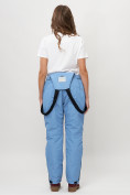 Купить Полукомбинезон брюки горнолыжные женские big size голубого цвета 66413Gl, фото 14
