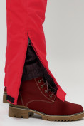 Купить Полукомбинезон брюки горнолыжные женские big size красного цвета 66413Kr, фото 9