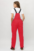 Купить Полукомбинезон брюки горнолыжные женские big size красного цвета 66413Kr, фото 12