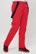 Купить Полукомбинезон брюки горнолыжные женские big size красного цвета 66413Kr, фото 7