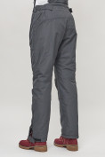 Купить Полукомбинезон брюки горнолыжные женские big size темно-серого цвета 66413TC, фото 8