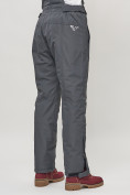 Купить Полукомбинезон брюки горнолыжные женские big size темно-серого цвета 66413TC, фото 9