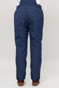 Купить Полукомбинезон брюки горнолыжные женские big size темно-синего цвета 66413TS, фото 7