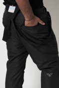 Купить Полукомбинезон брюки горнолыжные мужские черного цвета 66414Ch, фото 15