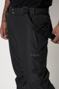 Купить Полукомбинезон брюки горнолыжные мужские черного цвета 66414Ch, фото 16