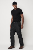 Купить Полукомбинезон брюки горнолыжные мужские черного цвета 66414Ch, фото 3
