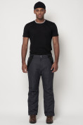 Купить Полукомбинезон брюки горнолыжные мужские темно-серого цвета 66414TC