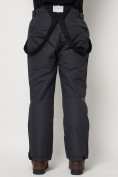 Купить Полукомбинезон брюки горнолыжные мужские темно-серого цвета 66414TC, фото 13