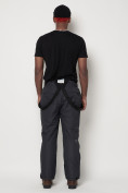 Купить Полукомбинезон брюки горнолыжные мужские темно-серого цвета 66414TC, фото 4