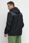 Купить Куртка спортивная мужская с капюшоном черного цвета 6652Ch, фото 13