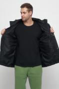 Купить Куртка спортивная мужская с капюшоном черного цвета 6652Ch, фото 14