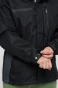 Купить Куртка спортивная мужская с капюшоном черного цвета 6652Ch, фото 10